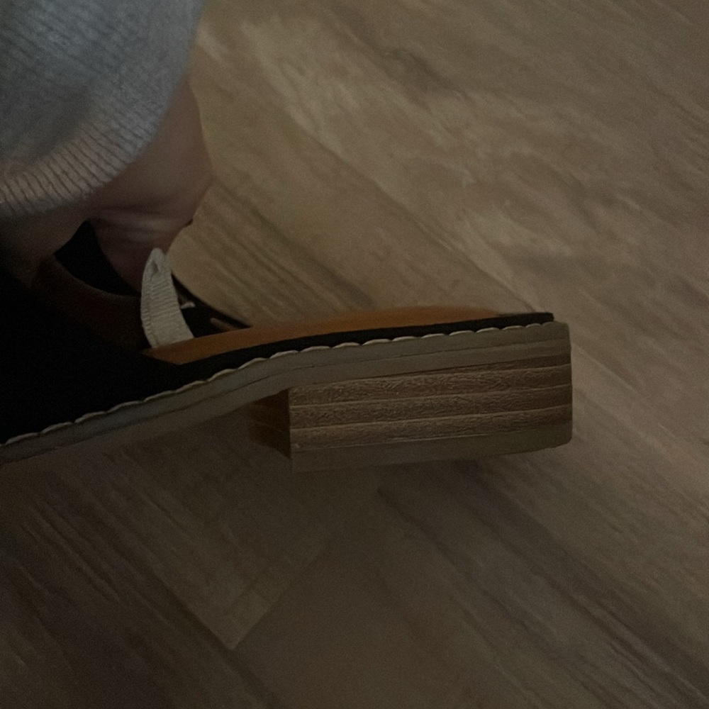 Black Suede Universal Thread Mules - image 5